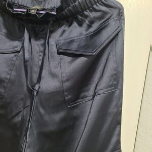 Banana Republic Navy Satin Trousers